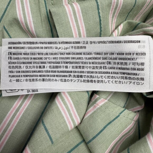 Women's ABERCROMBIE‎ & FITCH Oversized Striped Breezy Shirt- Size Medium - Picture 7 of 9